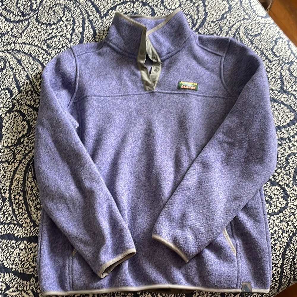 L.L. Bean Purple Sweater Fleece size large